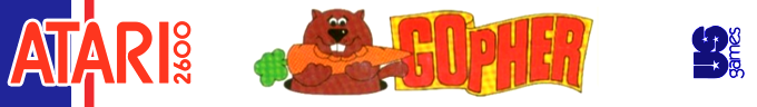 Gopher logo for Atari 2600